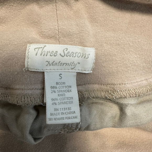 Women's Three Seasons Maternity Pants Size Small Khaki - Picture 7 of 7